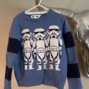 Gap Kids Star Wars Storm Trooper Sweater SZ 4
